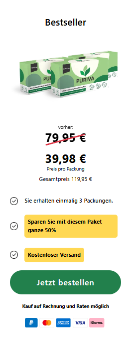 Sie erhalten einmalig 3 Packungen